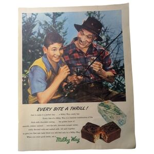 1947 Vintage Milky Way Candy Bar Advertisement